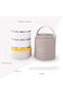 Hydrobrew Triple Decker Stainless Steel Lunch Box w/ Spoon-Desert Sand