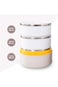 Hydrobrew Triple Decker Stainless Steel Lunch Box w/ Spoon-Desert Sand