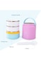 Hydrobrew Triple Decker Stainless Steel Lunch Box w/ Spoon-Candy Cloud