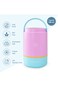 Hydrobrew Triple Decker Stainless Steel Lunch Box w/ Spoon-Candy Cloud