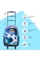Eazy Kids Set of 5 Trolley 17" School Bag Combo - Soccer Blue