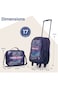 Eazy Kids Set of 5 Trolley 17" School Bag Combo - Game Mode black