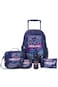 Eazy Kids Set of 5 Trolley 17" School Bag Combo - Game Mode black