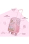 Eazy Kids Set of 5 Trolley 17" School Bag Combo - Ballet Pink