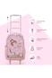 Eazy Kids Set of 5 Trolley 17" School Bag Combo - Ballet Pink