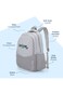 Eazy Kids 15.3&rdquo; Lightweight School Backpack for Kids &ndash; Believe Yourself Design, Grey