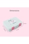 Eazy Kids 4 Compartment Bento Lunch Box &ndash; Leakproof BPA Free Food Container for Kids, Bicycle Mint