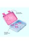 Eazy Kids 4 Compartment Bento Lunch Box &ndash; Leakproof BPA Free Food Container for Kids,  Flamingo Aqua