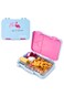 Eazy Kids 4 Compartment Bento Lunch Box &ndash; Leakproof BPA Free Food Container for Kids,  Flamingo Aqua