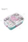 Hydrobrew Steel Core Bento Lunch Box 3 Compartment 750ml &ndash; Teal Spark