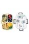 Hydrobrew Steel Core Bento Lunch Box 3 Compartment 750ml &ndash; Olive Roar