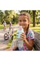 Eazy Kids Flip Top Water Bottle 750ml &ndash; BPA Free Spout &amp; Straw Bottle for Kids, Bicycle Mint
