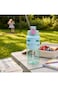 Eazy Kids Flip Top Water Bottle 750ml &ndash; BPA Free Spout &amp; Straw Bottle for Kids, Flamingo Aqua