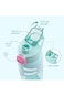Eazy Kids Flip Top Water Bottle 750ml &ndash; BPA Free Spout &amp; Straw Bottle for Kids, Flamingo Aqua