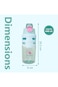 Eazy Kids Flip Top Water Bottle 750ml &ndash; BPA Free Spout &amp; Straw Bottle for Kids, Flamingo Aqua
