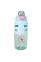 Eazy Kids Flip Top Water Bottle 750ml &ndash; BPA Free Spout &amp; Straw Bottle for Kids, Flamingo Aqua