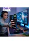 Eazy Kids Flip Top Water Bottle 750ml &ndash; BPA Free Spout &amp; Straw Bottle for Kids, Gamer Black
