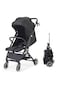 TEKNUM Travel Cabin Stroller wt Diaper Tote Bag Lightweight - Black