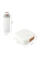 Hydrobrew Mega Flex Bento Lunch Box 1864ml w/ SipSwitch Insulated Water Bottle 720ml   Leakproof Meal Box w/ Steel Jar &ndash; Ivory Terracotta