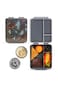 Hydrobrew Bento Lunch Box 1.74L w/ Steel Food Jar &amp; Sip Switch Water Bottle 1000ml   Leakproof Meal Box &ndash; Dinosaurs Grey