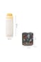 Hydrobrew Bento Lunch Box 1.74L w/ Steel Food Jar &amp; Sip Switch Water Bottle 1000ml   Leakproof Meal Box &ndash; Dinosaurs Grey
