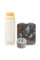 Hydrobrew Bento Lunch Box 1.74L w/ Steel Food Jar &amp; Sip Switch Water Bottle 1000ml   Leakproof Meal Box &ndash; Dinosaurs Grey