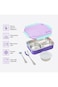 Hydrobrew Steel Core Lunch Box 750ml w/ Food Jar &amp; Sip Switch Water Bottle 1000ml   Stainless Steel Leakproof Meal Box &ndash; Berry Cream