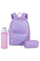 Hydrobrew 18" Backpack w/ Sip Switch Tritan Water Bottle 1000ml   Laptop Backpack w/ Bottle &ndash; Purple