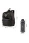Hydrobrew 17" Backpack w/ Sip Switch Tritan Water Bottle 1000ml   Laptop Backpack w/ Bottle &ndash; Black