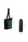 Hydrobrew Lunch Bag w/ 720ml Insulated Water Bottle   Spacious Tote Bag w/ Stainless Steel Bottle &ndash; Olive