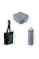 Hydrobrew Mega Flex Bento Lunch Box 1864ml w/ Lunch Bag &amp; 720ml Bottle   Leakproof Meal Set &ndash; Graphite