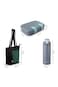 Hydrobrew Steel Core Bento Lunch Box 839ml w/ Lunch Bag &amp; Bottle &ndash; Leakproof Meal Set Graphite