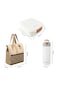 Hydrobrew Steel Core Bento Lunch Box 839ml w/ Lunch Bag &amp; Bottle &ndash; Leakproof Set Ivory Terracotta