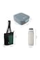 Hydrobrew Mega Flex Bento Lunch Box 1864ml w/ Lunch Bag &amp; Bottle &ndash; Leakproof Set Graphite