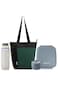 Hydrobrew Mega Flex Bento Lunch Box 1864ml w/ Lunch Bag &amp; Bottle &ndash; Leakproof Set Graphite