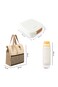 Hydrobrew Mega Flex Bento Lunch Box 1864ml w/ Lunch Bag &amp; Bottle &ndash; Leakproof Set Ivory Terracotta