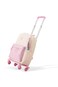 Eazy Kids 16.5&rdquo; School Backpack w/ 4-Wheel Trolley&ndash;Lightweight Laptop School Bag Set, Blush Rush Pink