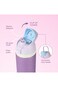 Eazy Kids 16&rdquo; School Bag Set of 3 w/ Stainless Steel Glitter Water Bottle &amp; Convertible Bento Lunch Box &ndash; Purple