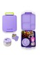 Eazy Kids 17&rdquo; School Backpack Set w/ Tritan Water Bottle &amp; Jumbo Bento Lunch Box &ndash; Purple