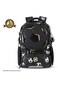 Eazy Kids Footballer Backpack Set w/ Complimentary Football &amp; 4-Wheel School Bag Trolley &ndash; Black