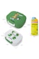Eazy Kids Bento Lunch Box Set of 2 w/ Stainless Steel Water Bottle 445ml &ndash; Dino Green