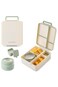 Eazy Kids Jumbo Bento Lunch Box w/ Tritan Water Bottle 850ml &ndash; Ivory
