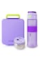 Eazy Kids Jumbo Bento Lunch Box w/ Tritan Water Bottle 850ml &ndash; Purple