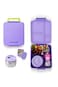 Eazy Kids Insulated Lunch Bag w/ Jumbo Bento Lunch Box &ndash; Purple