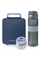 Eazy Kids Jumbo Bento Lunch Box w/ Tritan Water Bottle 850ml &ndash; Blue