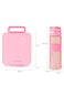 Eazy Kids Jumbo Bento Lunch Box w/ Tritan Water Bottle 850ml &ndash; Pink