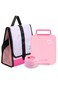 Eazy Kids Insulated Lunch Bag w/ Jumbo Bento Lunch Box &ndash; Pink