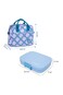 Eazy Kids Premium Stainless Steel Lunch Box 710ml w/ Insulated Lunch Bag &ndash; Blue