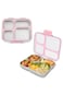 Eazy Kids Stainless Steel Bento Lunch Box 945ml w/ Stainless Steel Water Bottle 948ml &ndash; Pink