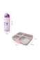Eazy Kids Stainless Steel Bento Lunch Box 945ml w/ Stainless Steel Water Bottle 948ml &ndash; Pink